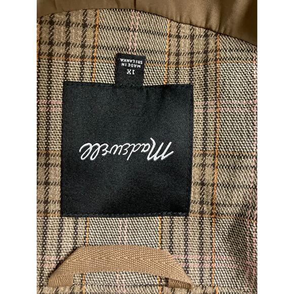 Madewell Caldwell Double-Breasted Blazer in Wardlow Plaid Size 1X Academia - Picture 4 of 4